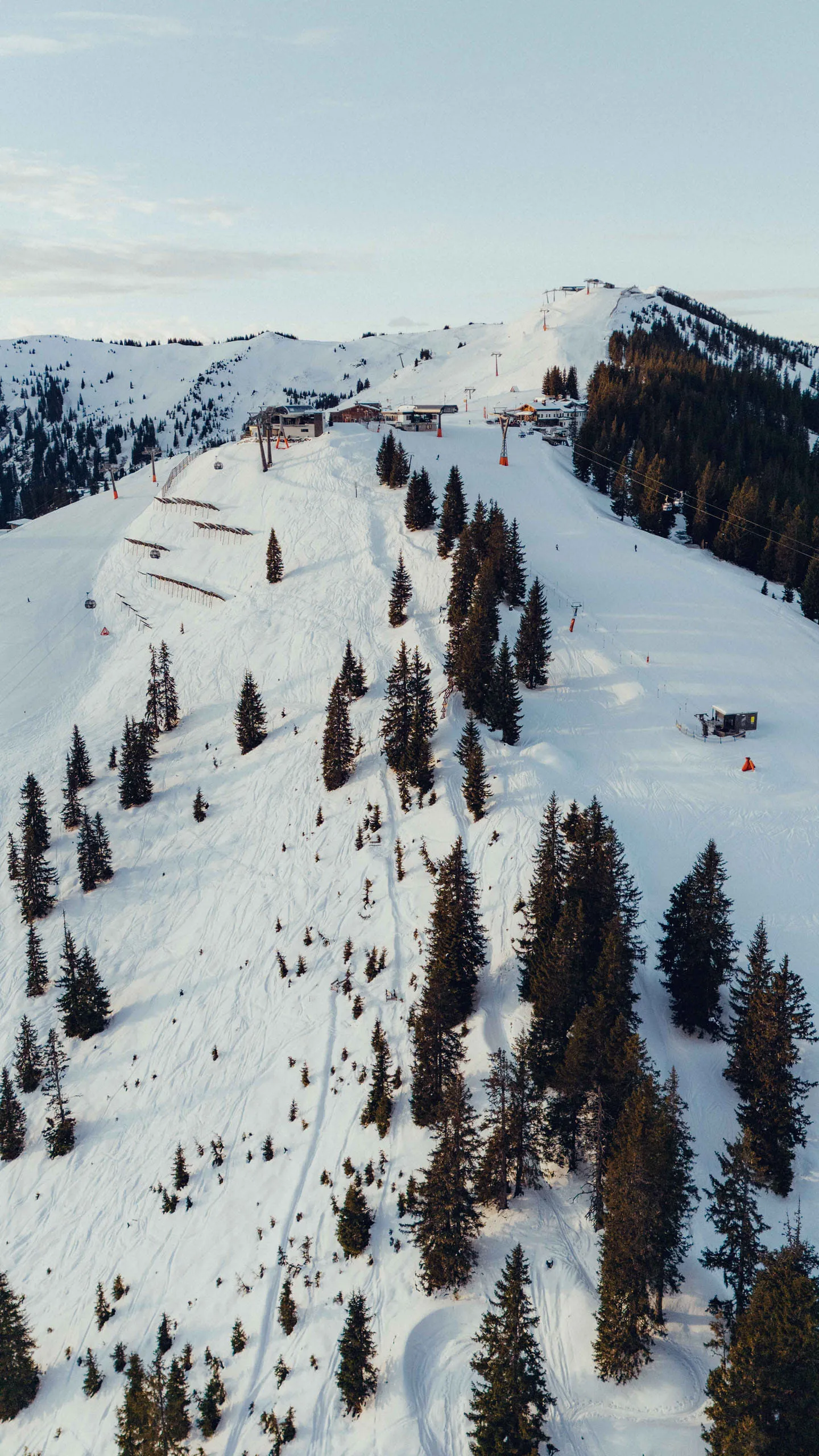 Panorama über Skigebiet