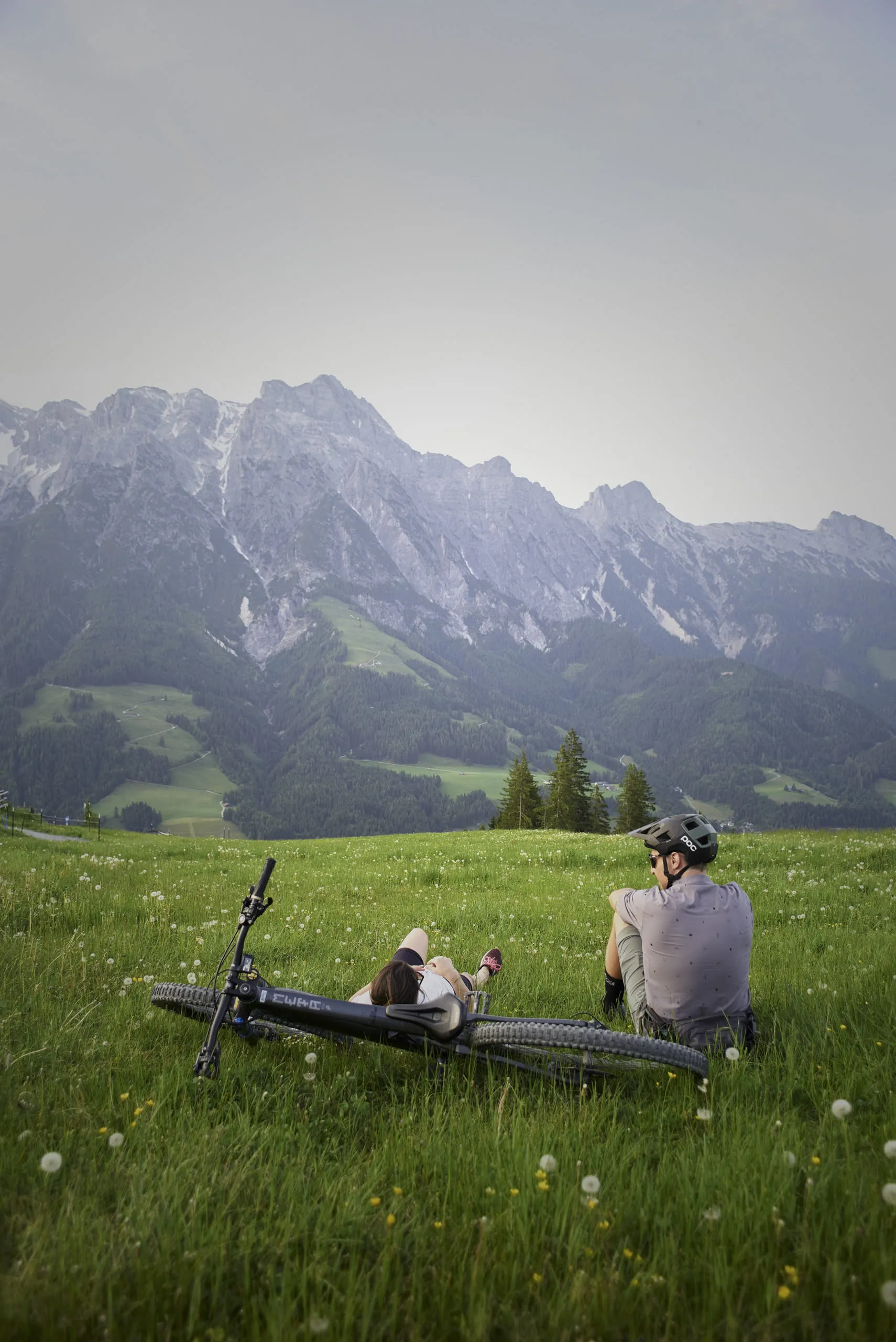 Pause beim Biken