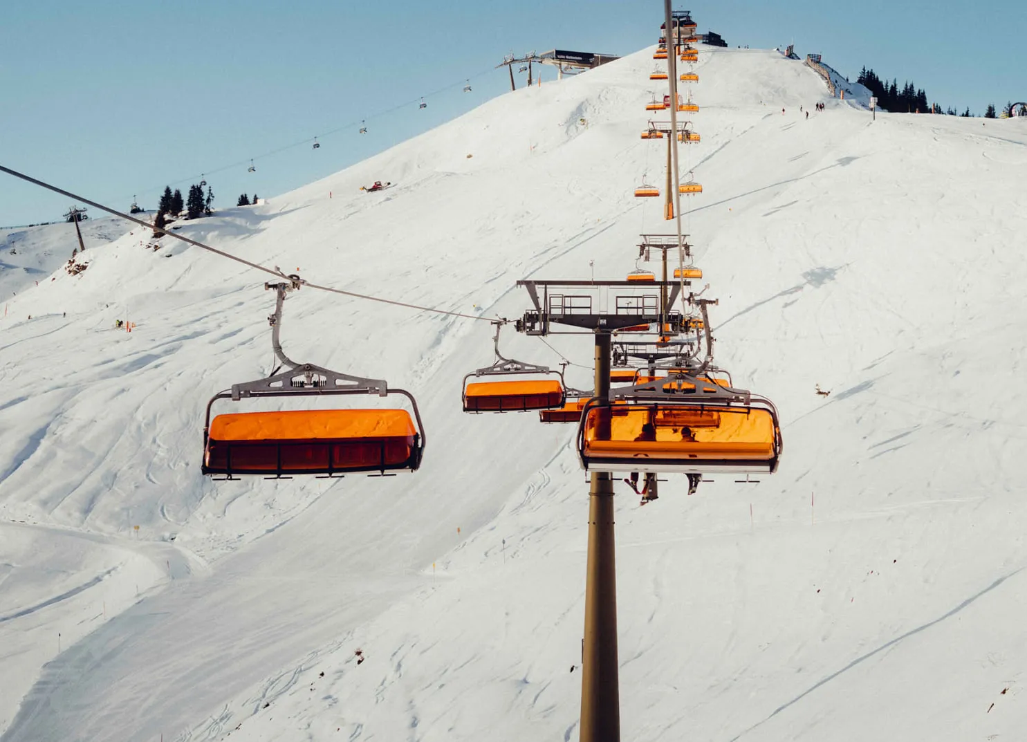 Skilift am Gipfel