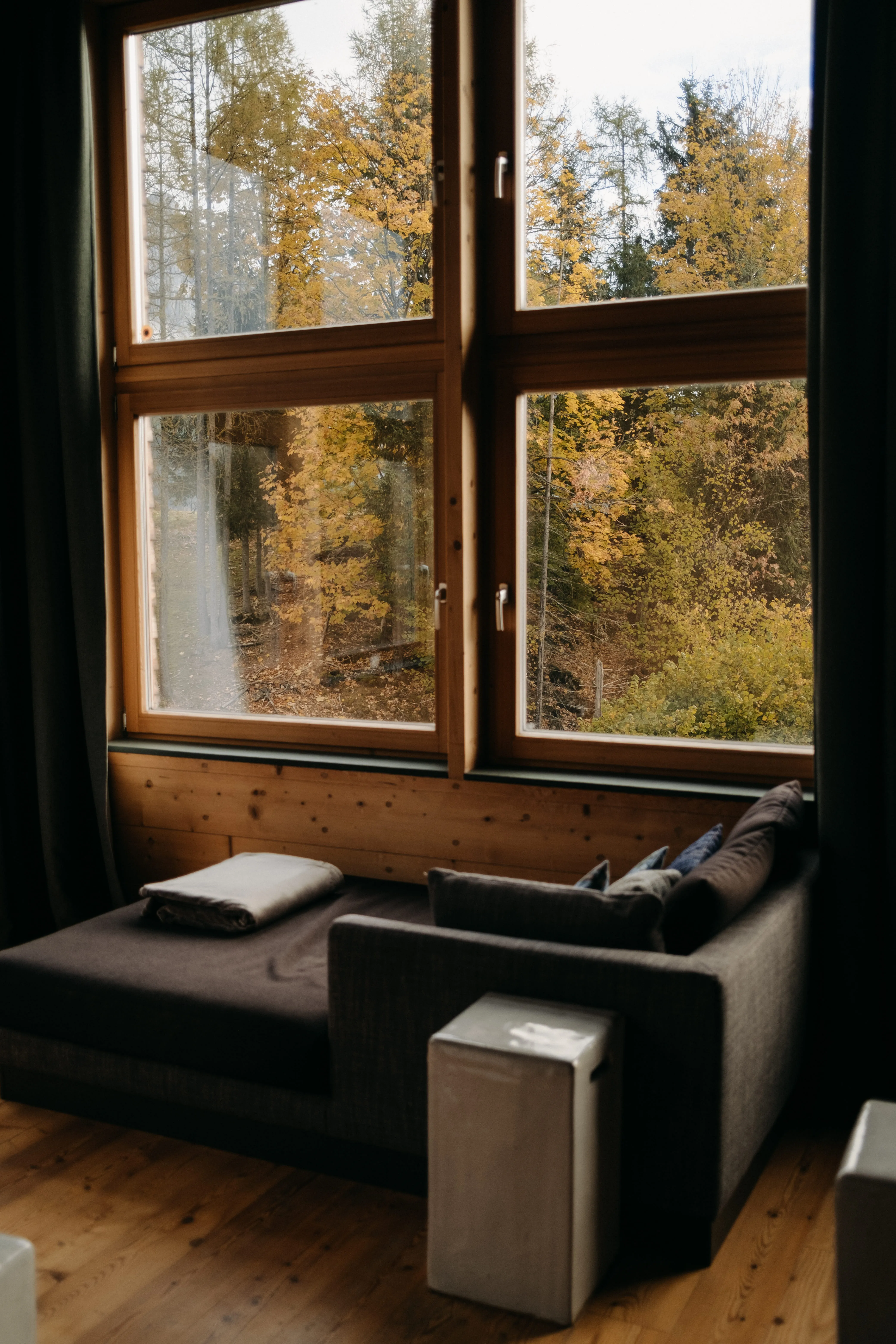 herbstlicher Blick aus Ruheraum