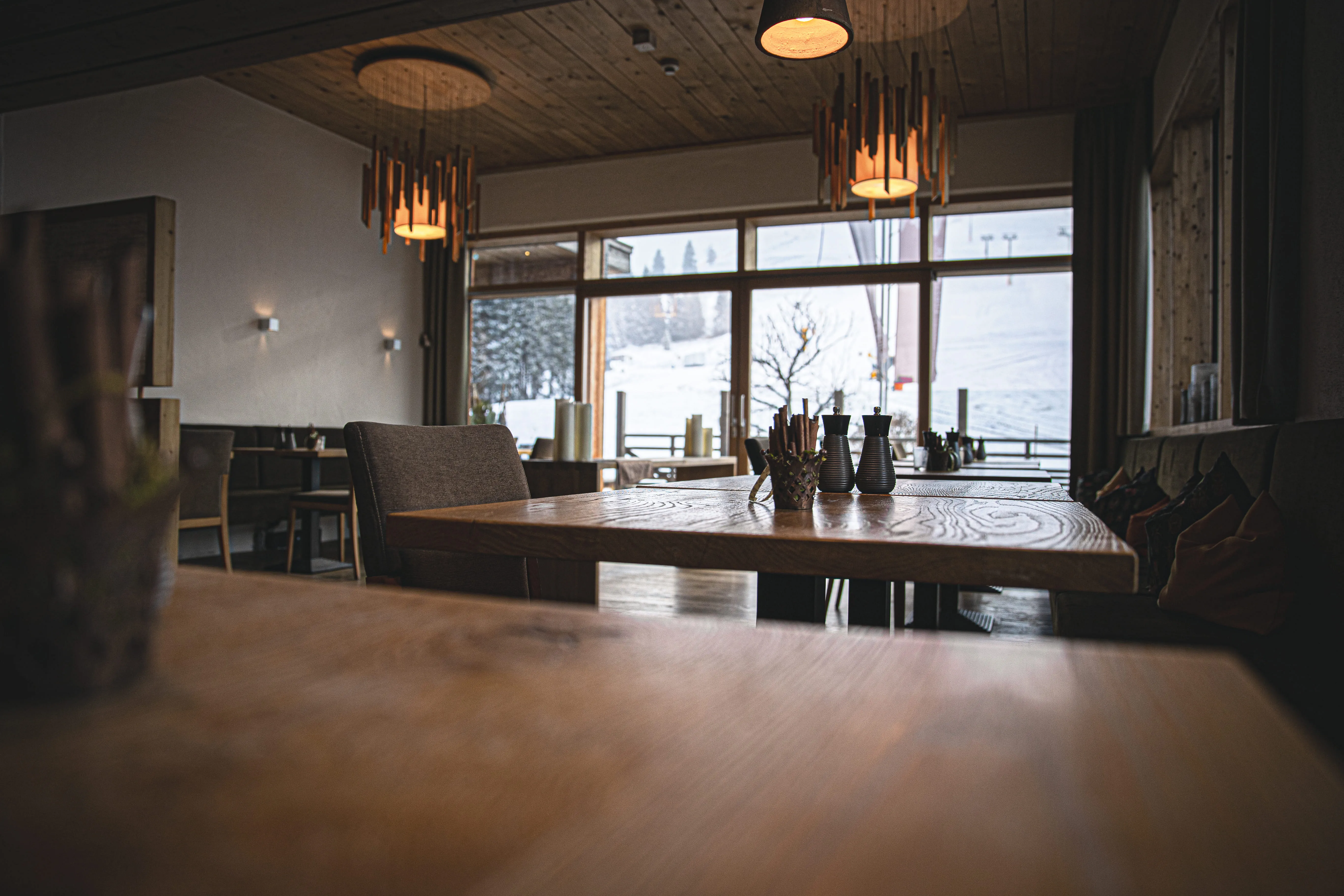 Restraurant im Winter