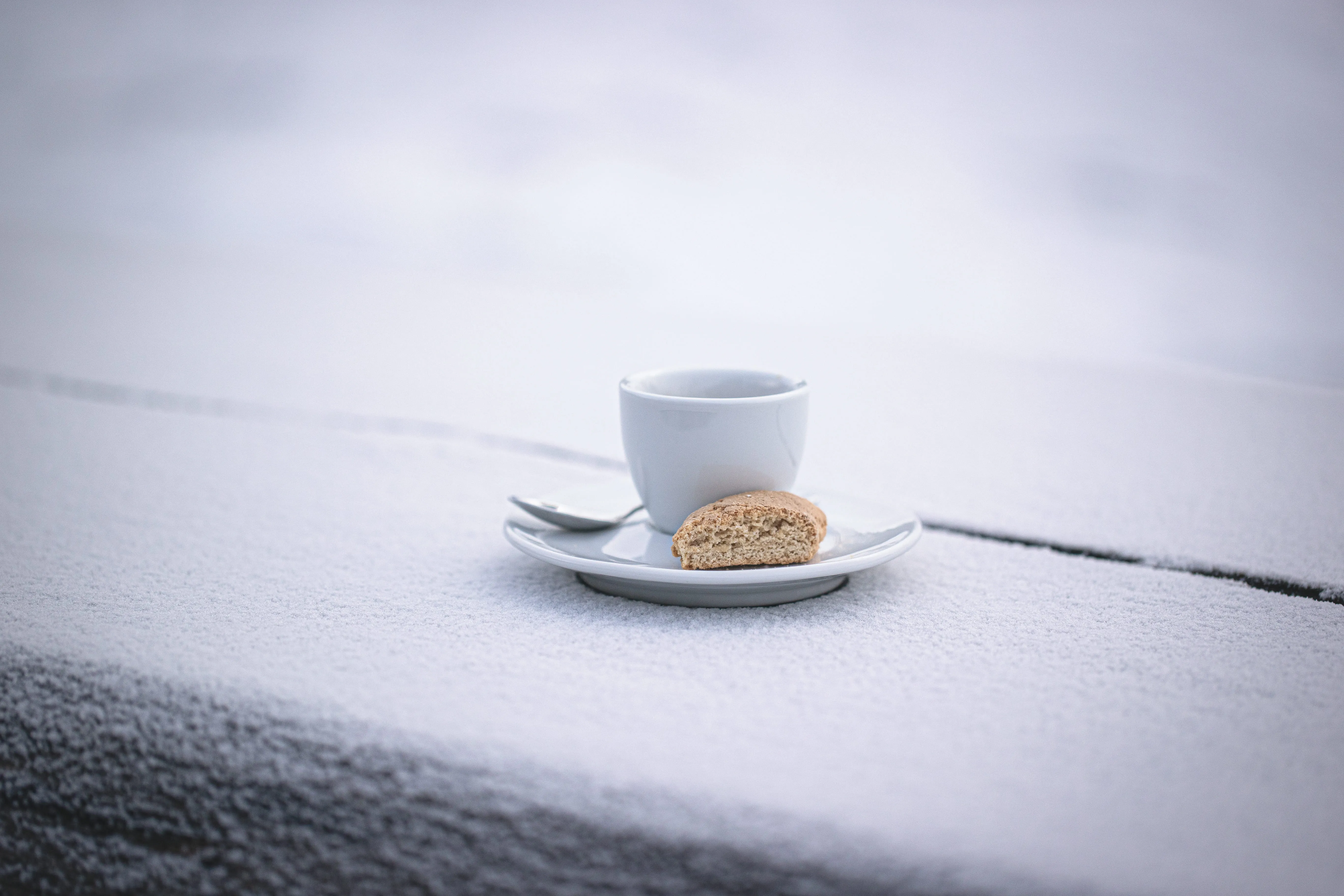 Kaffee auf der Winterterasse