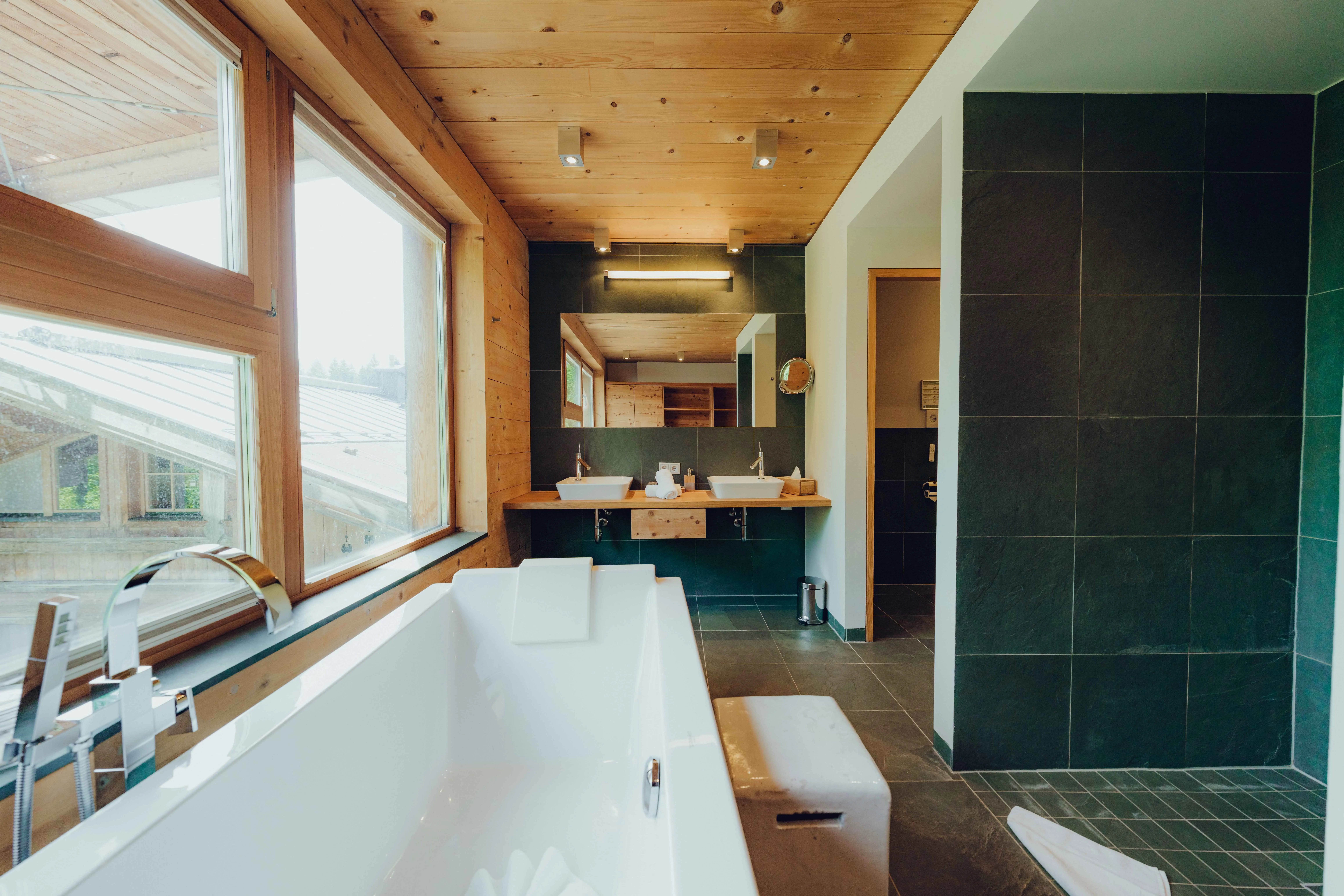Freistehende Badewanne in der Suite