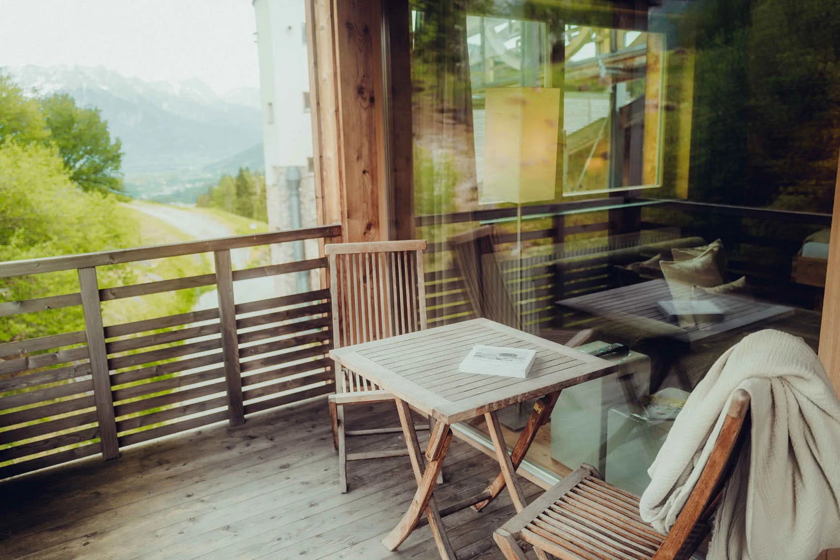 Balkon im Hotel mit Ausblick