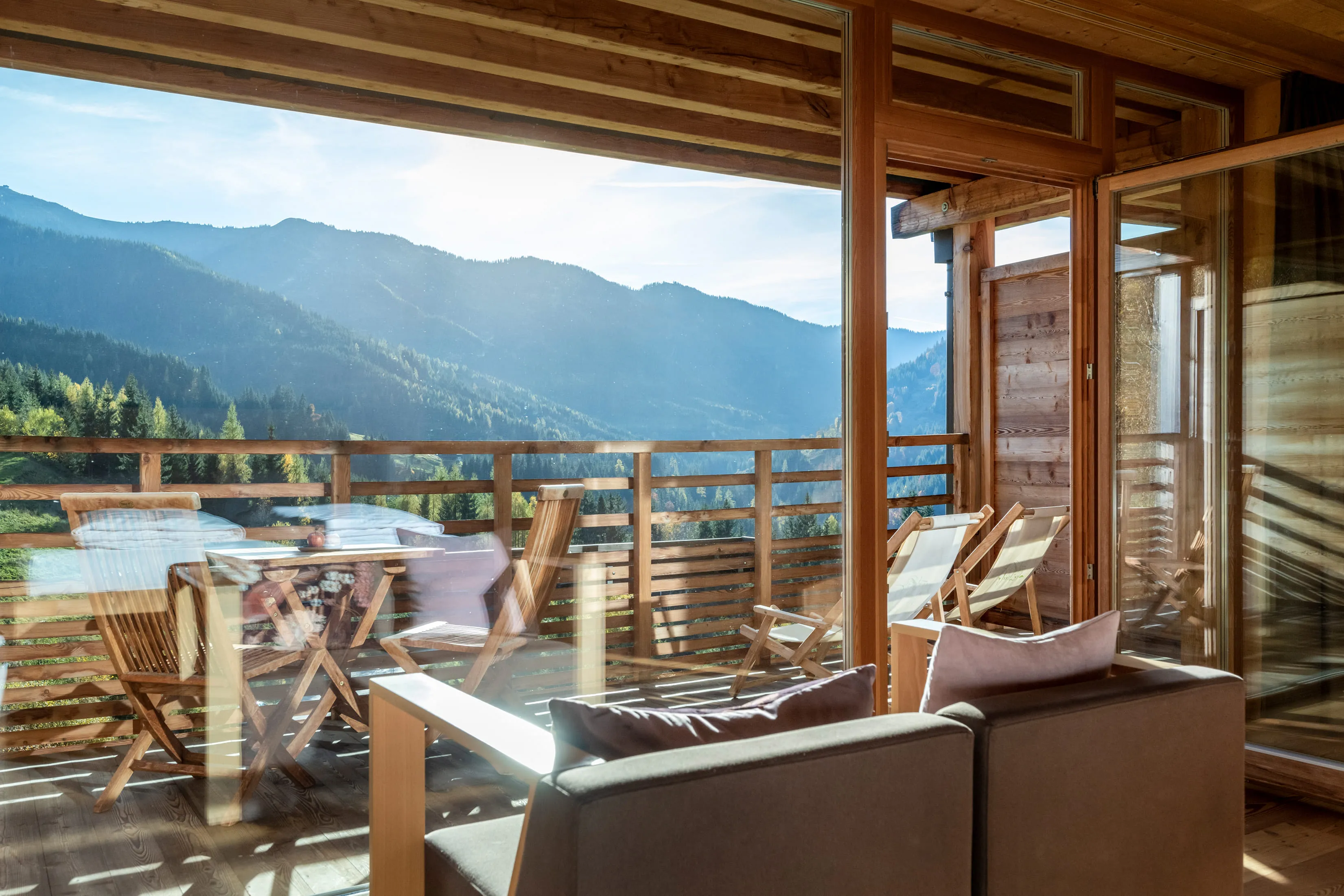 Panoramablick am Hotelbalkon